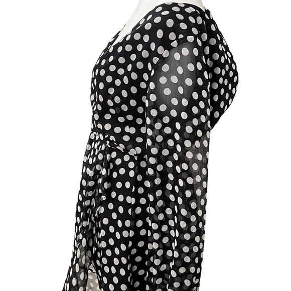 NWOT Taylor Navy Polka Dot Taylor Dress - Picture 3 of 8
